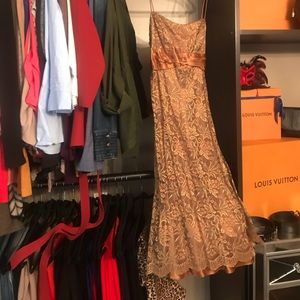Rose gold cocktail dress